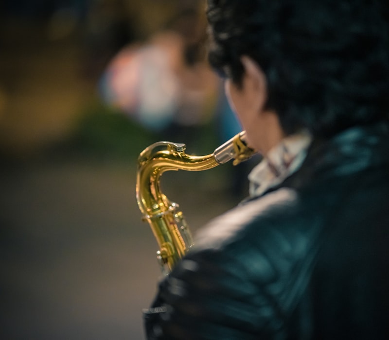 Saxophone portrait image