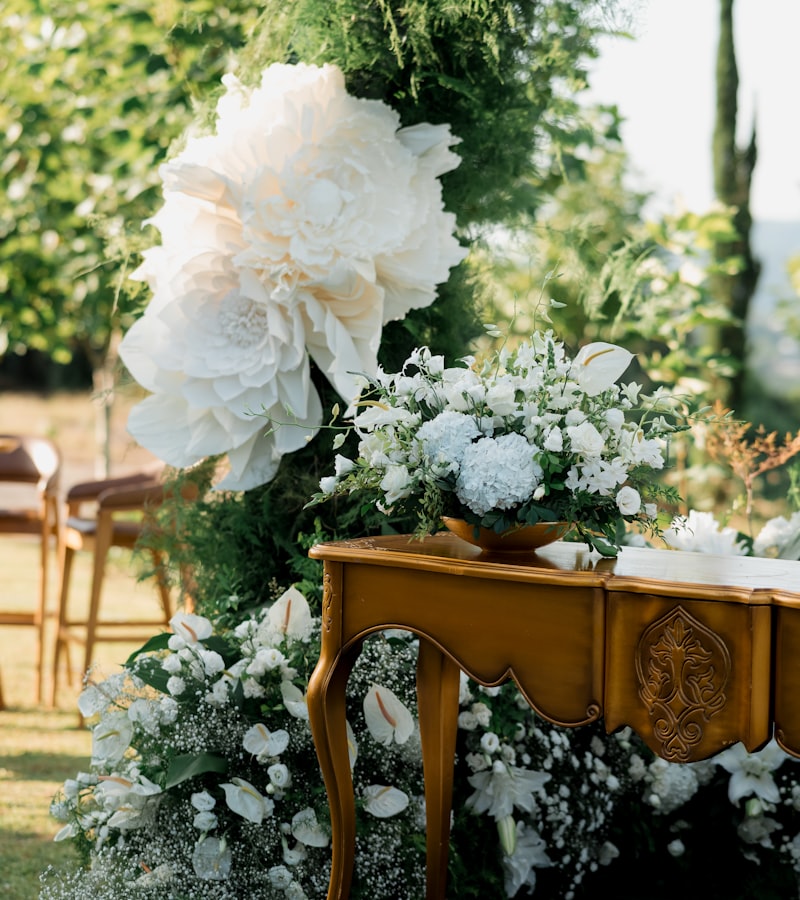 Elegant wedding table setting