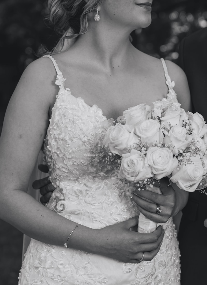 Classic wedding couple portrait