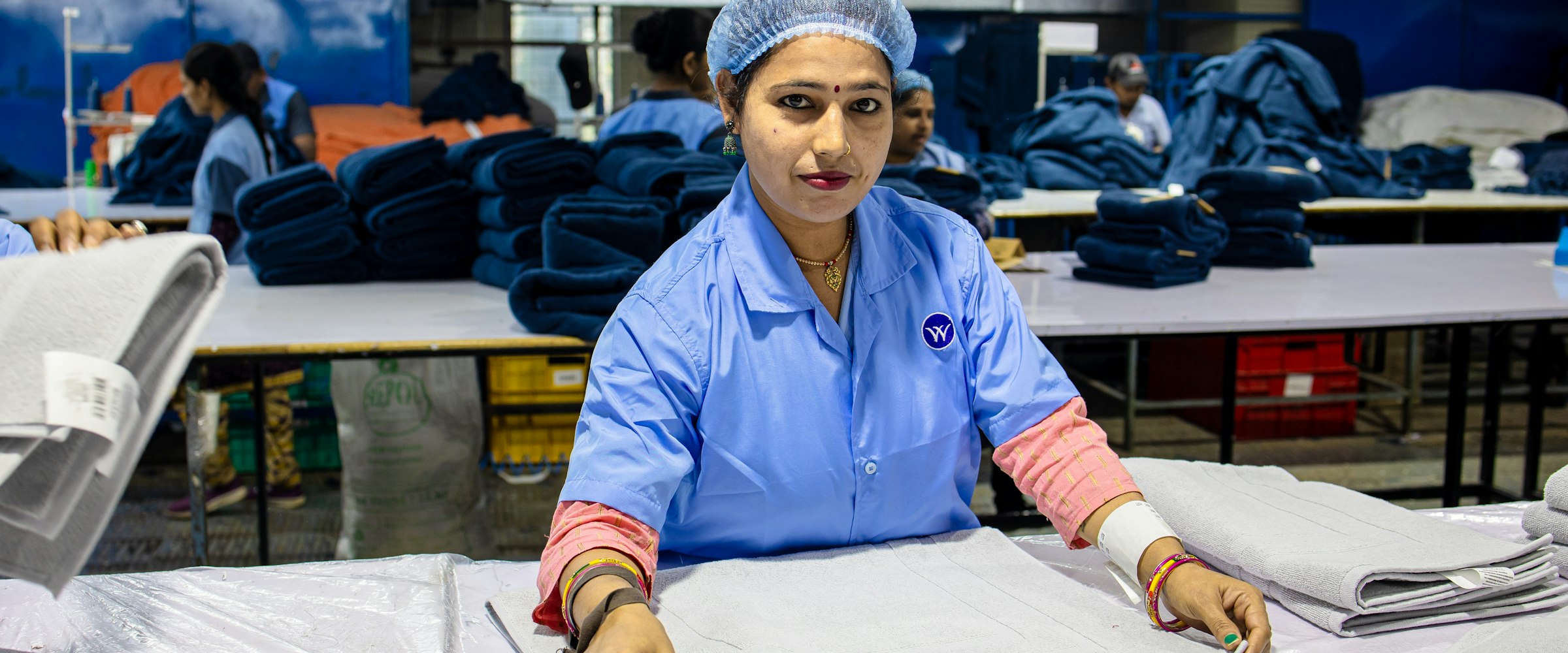 Dedicated sportswear production lines running in parallel on one site
