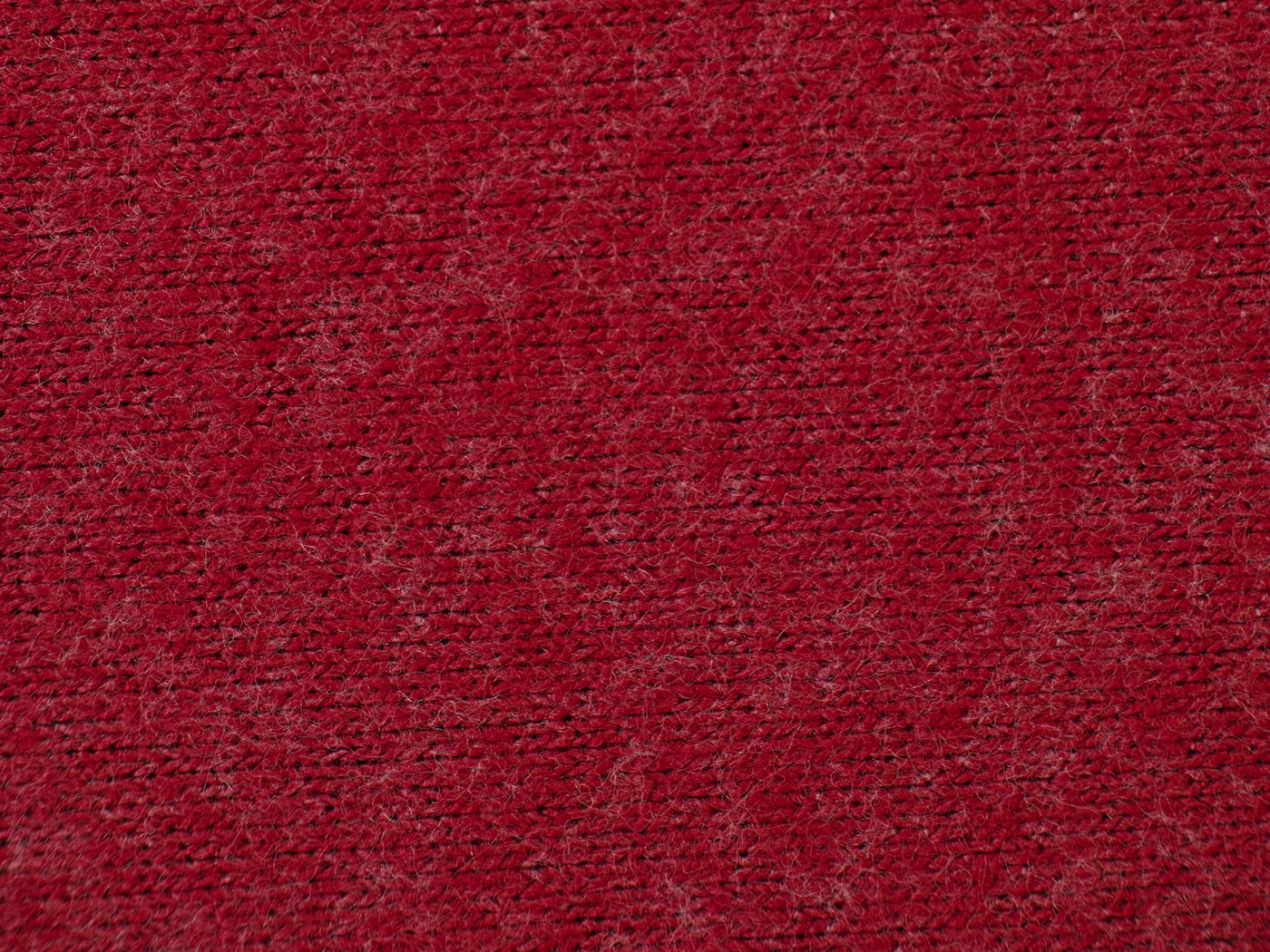 Close weave structure of red woven fabric