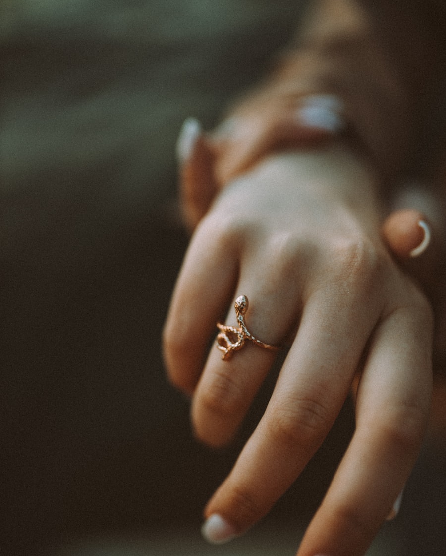 Psyche rose quartz signet ring