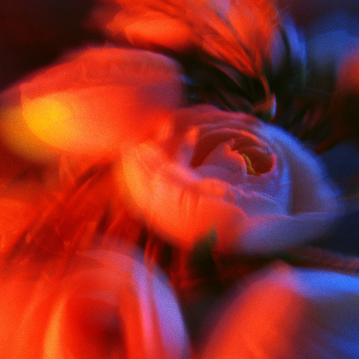 Bold neon hip-hop album cover