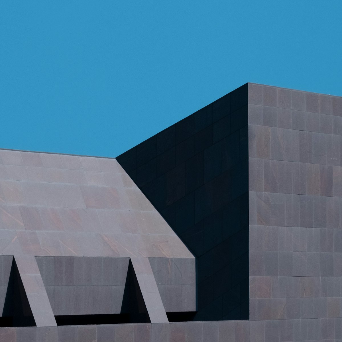 Minimalist album cover with geometric shapes