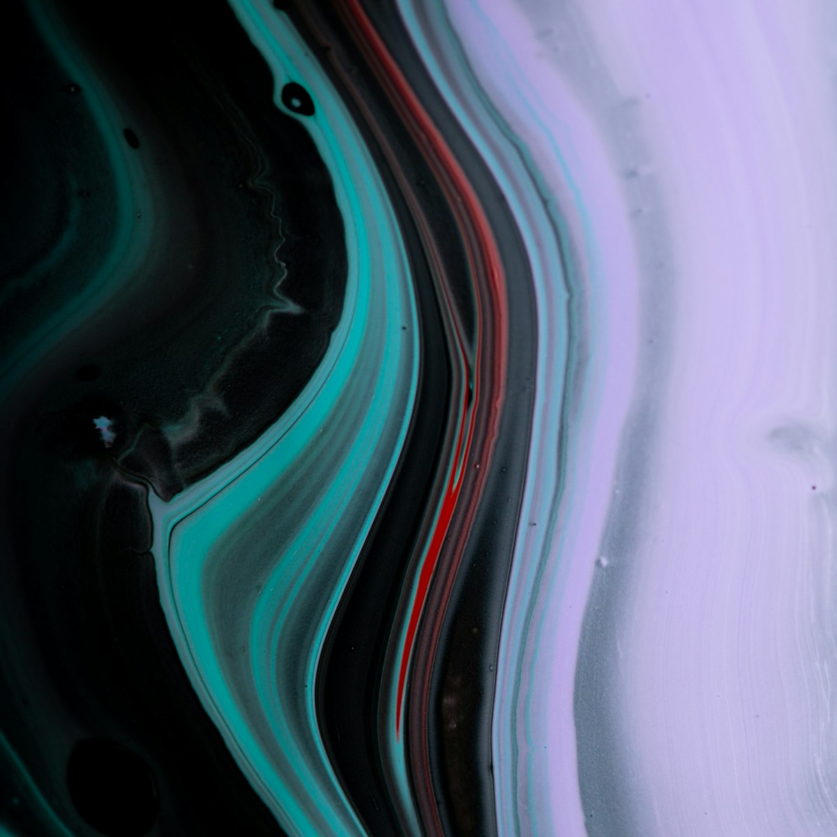 Neon abstract album cover art