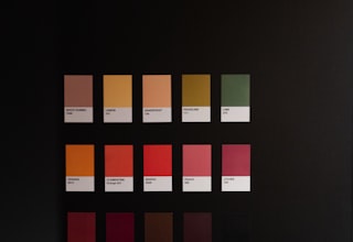 Vintage palette sample