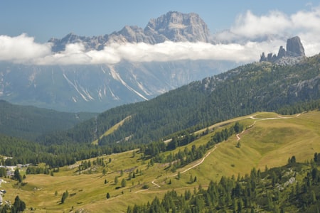 Grands cols alpins à vélo, virages en épingle