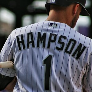 Player names and numbers factor: the back of a hockey jersey with a name and number