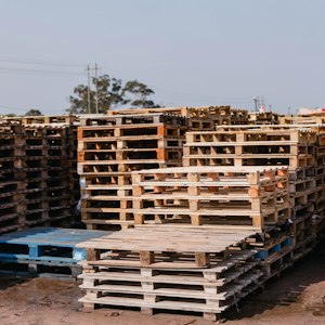 Shipping destination factor: labeled export cartons stacked on a pallet