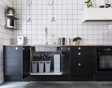 Spotless kitchen with clean countertops