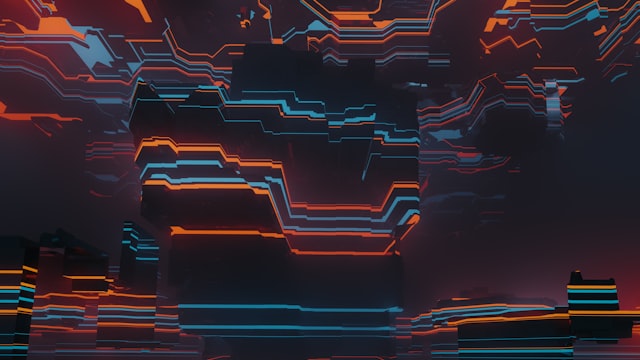 Dark grid banner preview