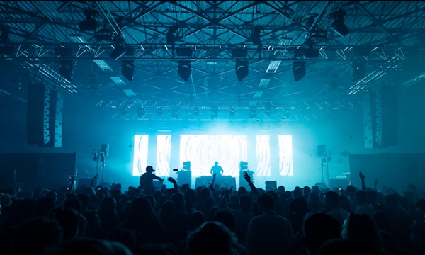 DJ y público animado