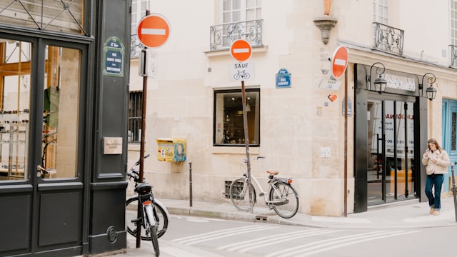 Boutique bike shop retail cycling apparel in-store display