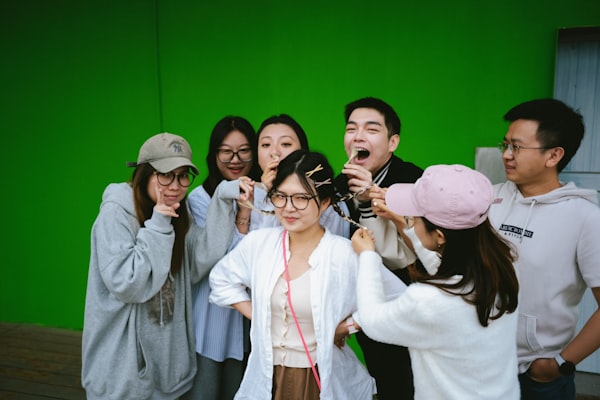 Gruppenfoto in der Fotobox