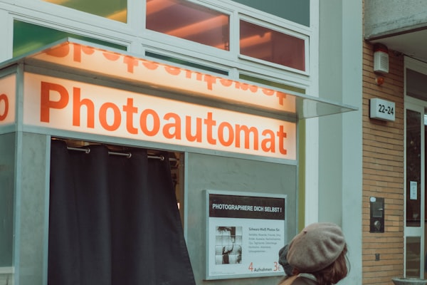 Sofortdruck der Fotobox in Aktion