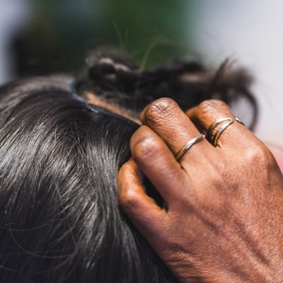 Clip-in hair topper blended seamlessly