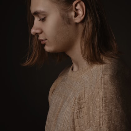 Profile portrait in soft light