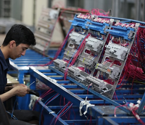 SMT placement line building the electronics inside every device