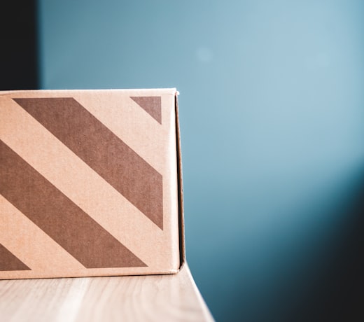 Cartons staged for worldwide dispatch