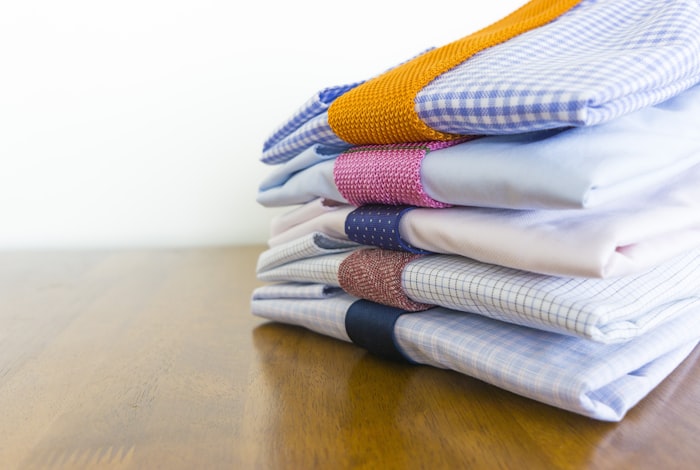 Undecorated blank hockey apparel folded in standing colorways