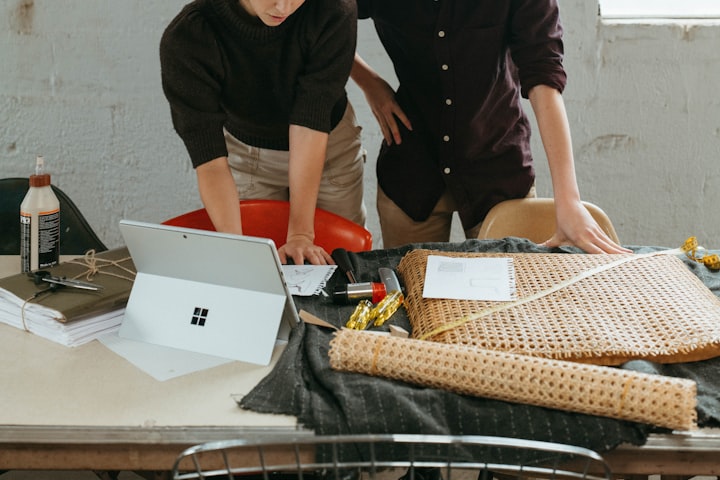 Young professionals collaborating