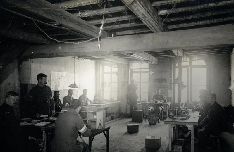Marie Curie en laboratorio