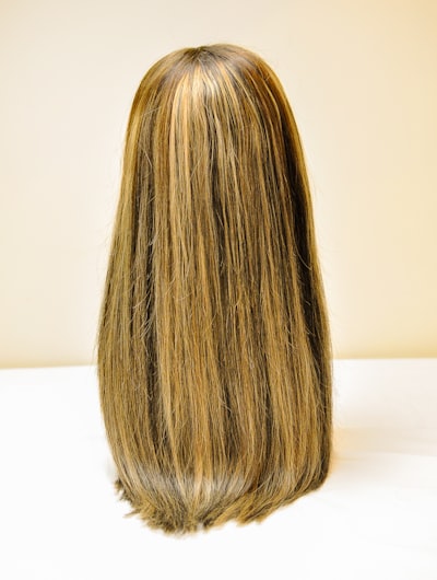 Straight blunt bob wig, chin length, natural black