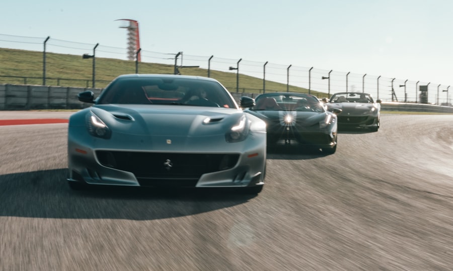 Arcade racing game scene