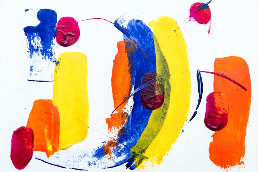 Abstract shapes with calm colors