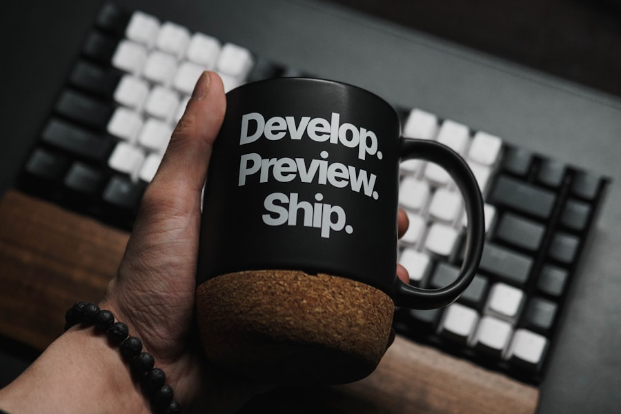 Developer writing code