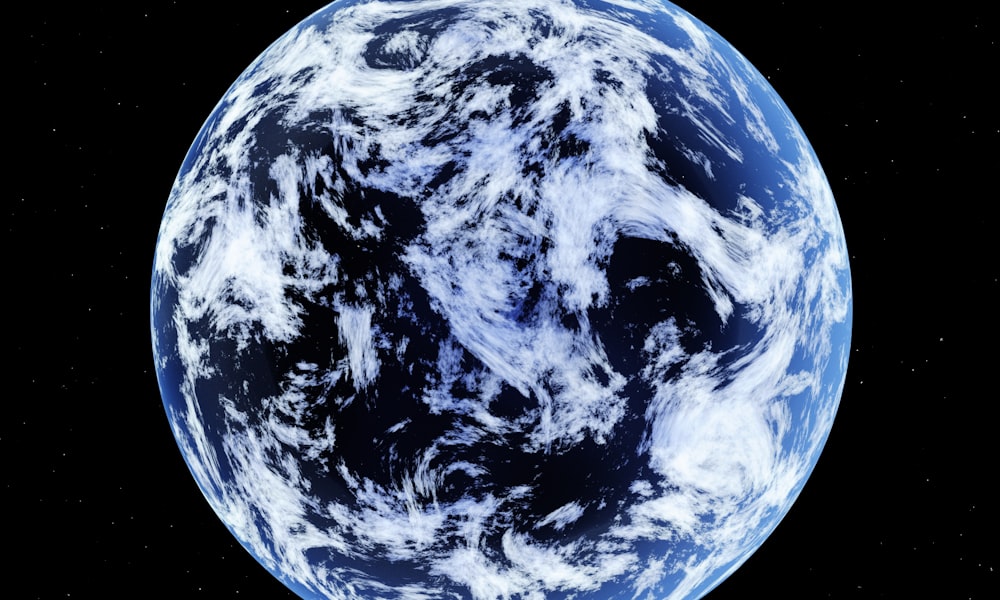 La Tierra con el símbolo de reciclaje