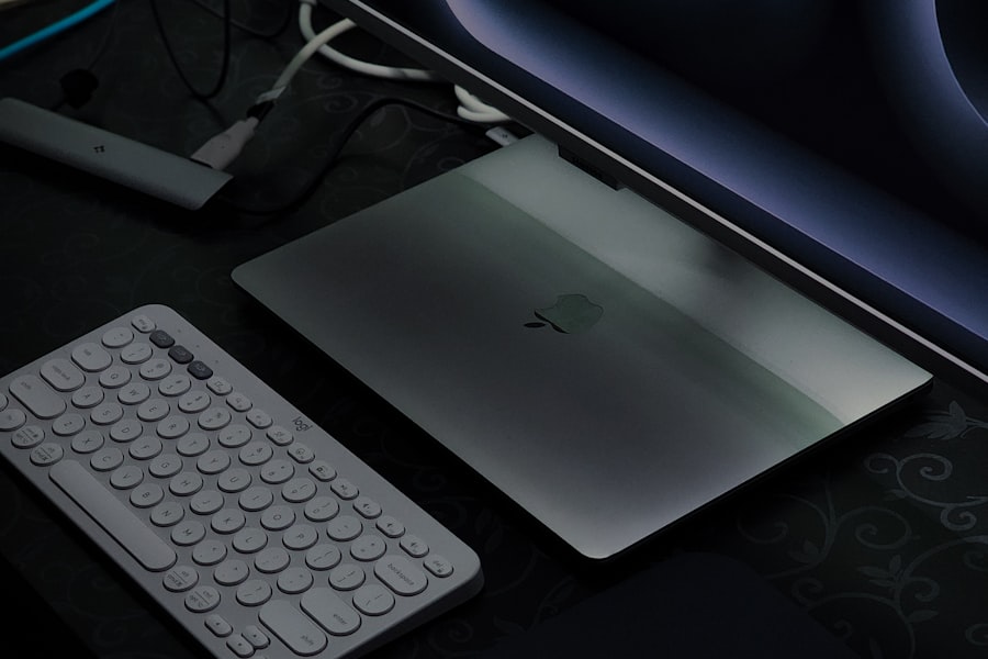Dashboard UI preview on a laptop screen
