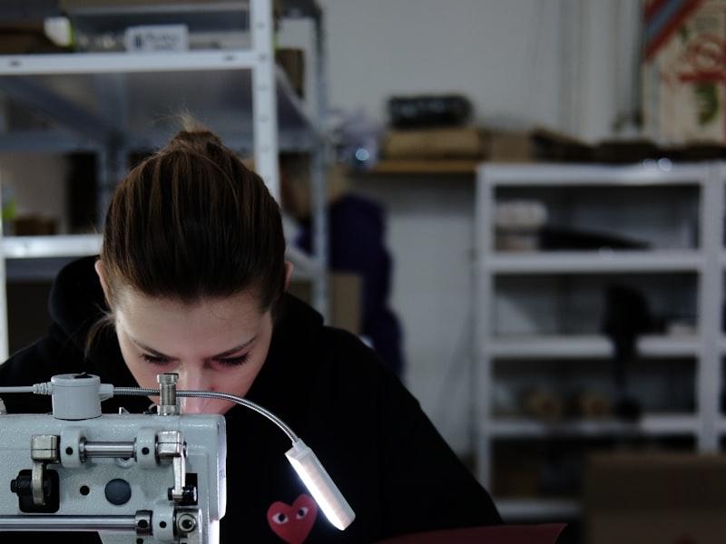 A full kit moving through production — when the pair extends to socks and shells, the kit is matched as one set against a single approved reference