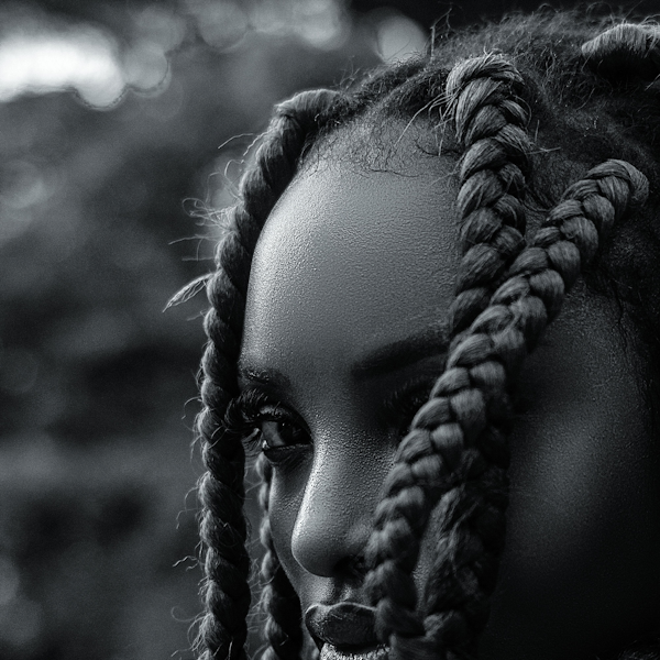 Goddess braids wigs — thick braids with curly accent elements