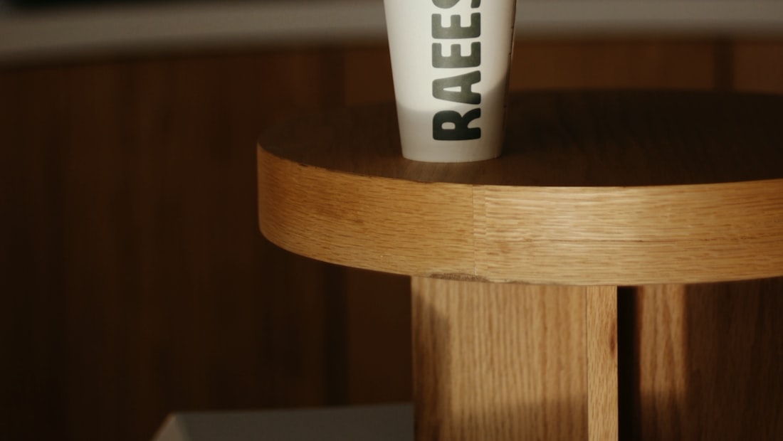 Coffee cup product scene