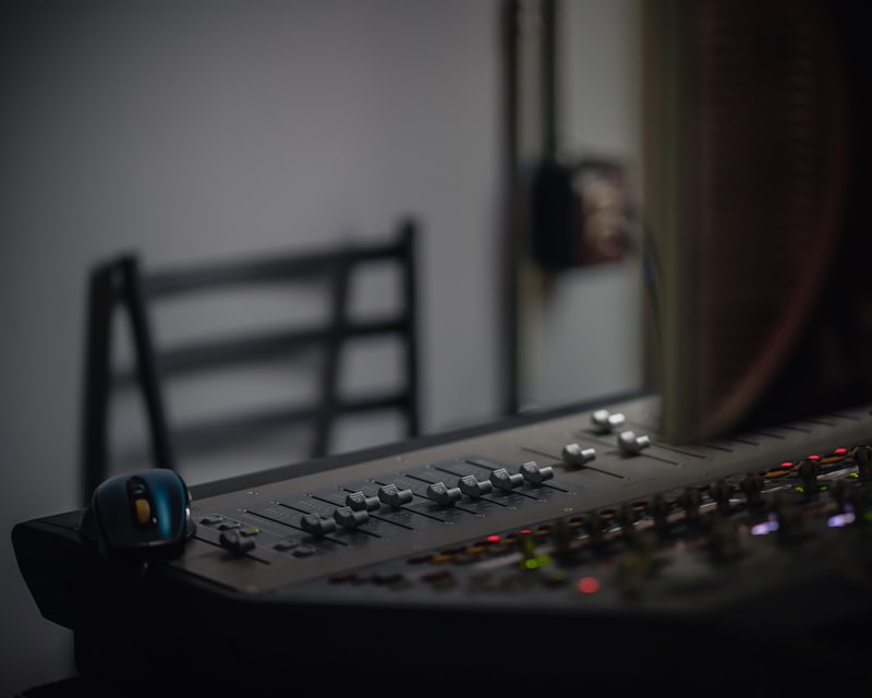 Sora Tanaka, female singer recording in studio booth