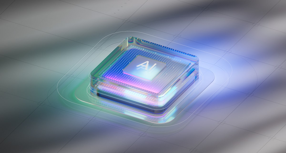 Abstract visualization of a quantum processor