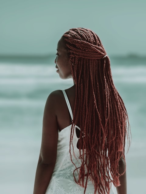 Boho braids with loose curly ends 30 inch HD lace wig