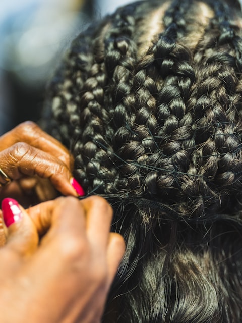Medium knotless braids 24 inch full lace wig