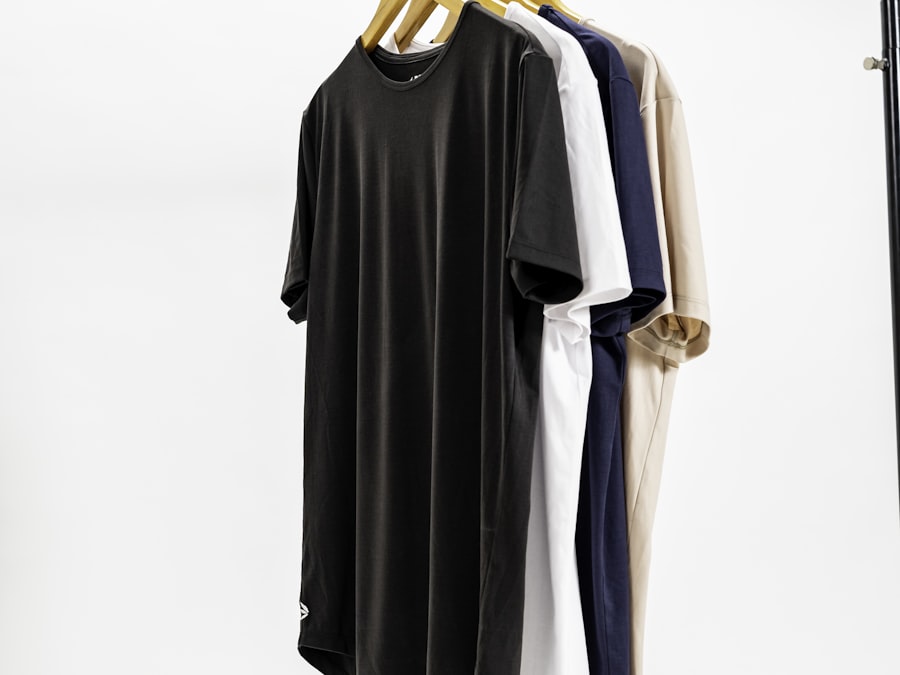 Reversible hockey practice jerseys — two colorways of one garment side by side