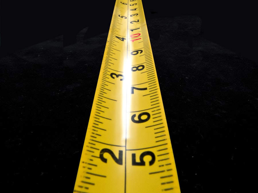 A tailor's tape measure — the only tool the receiving check on this page requires