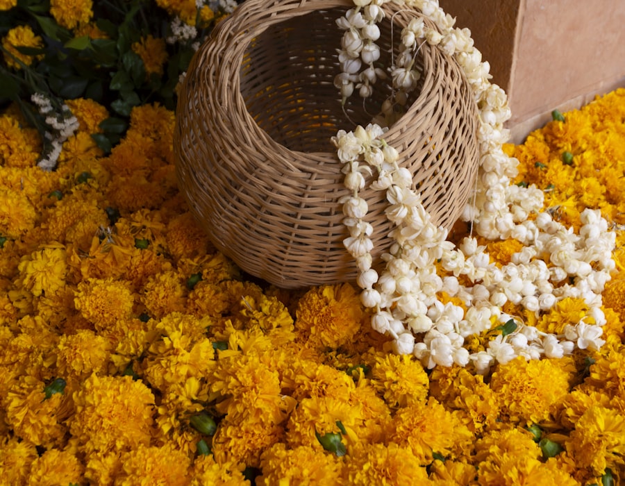 Vibrant mehndi decor with luxe accents