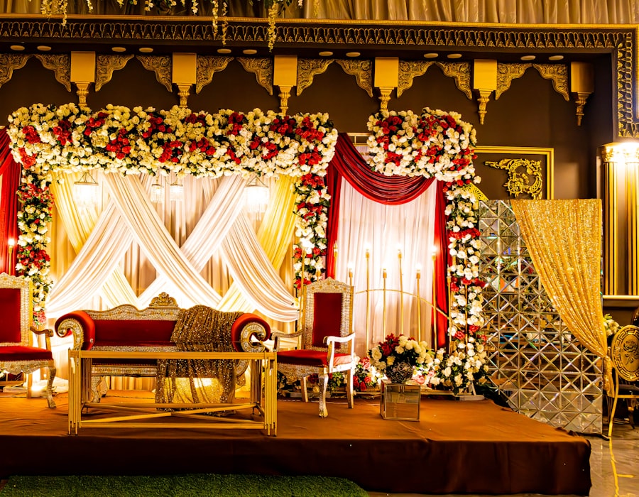 South Asian wedding decor
