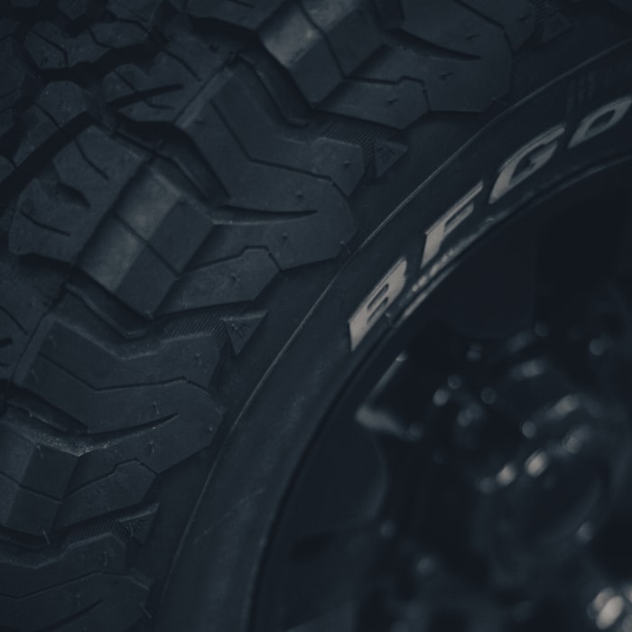 Used tires stacked in auto shop