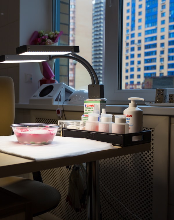 Premium nail service in a modern salon