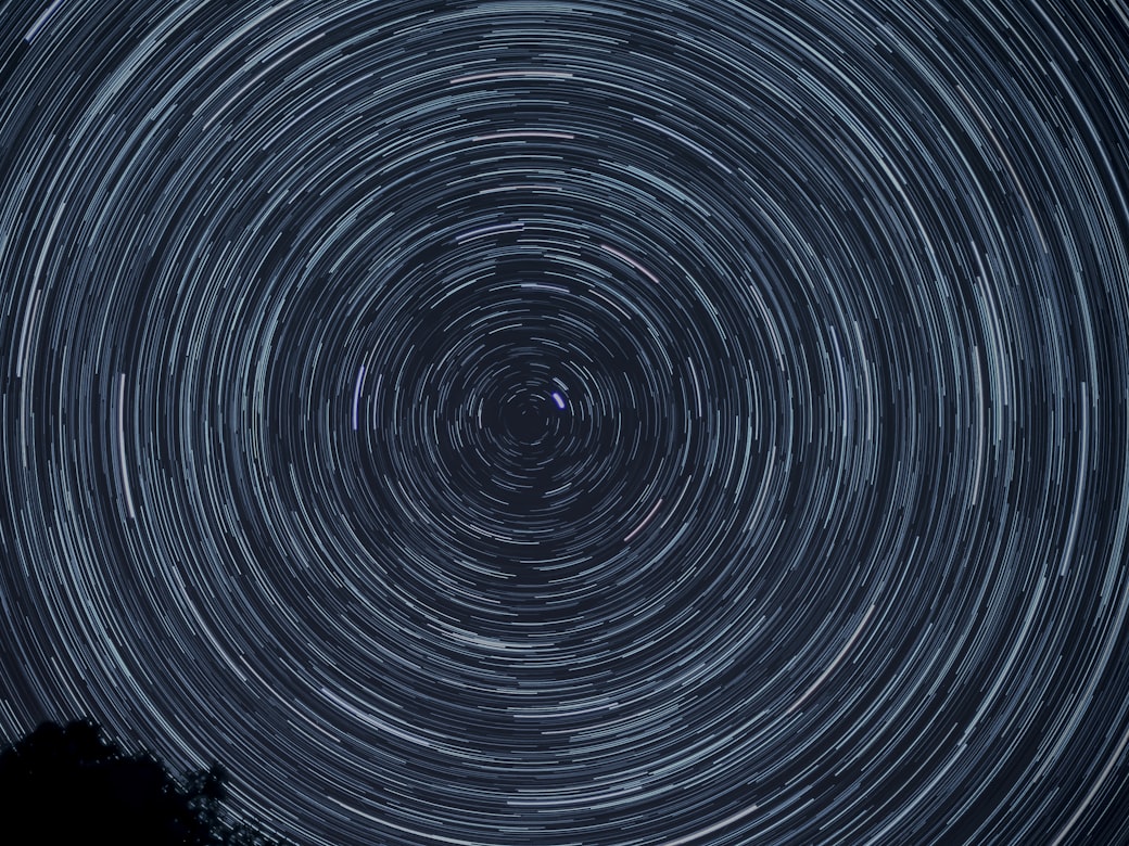 Abstract night sky representing exploration