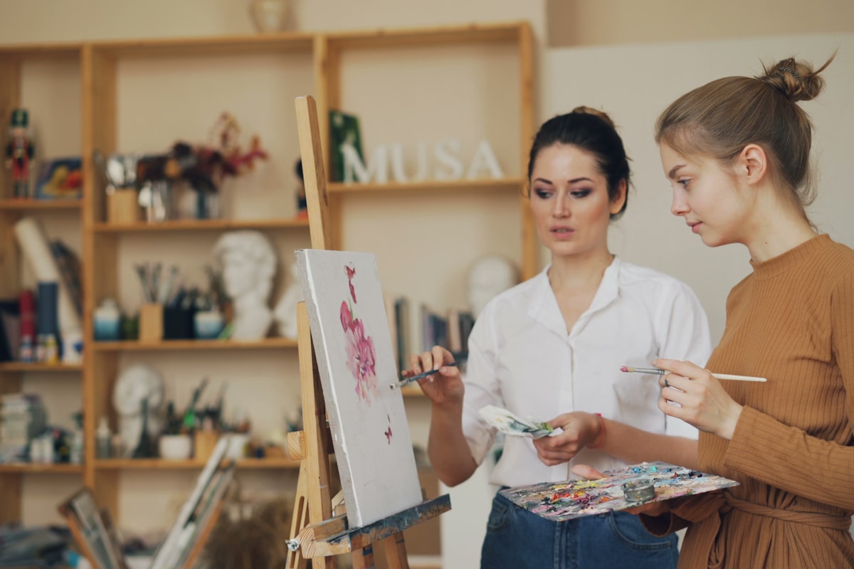 Teacher explaining concepts