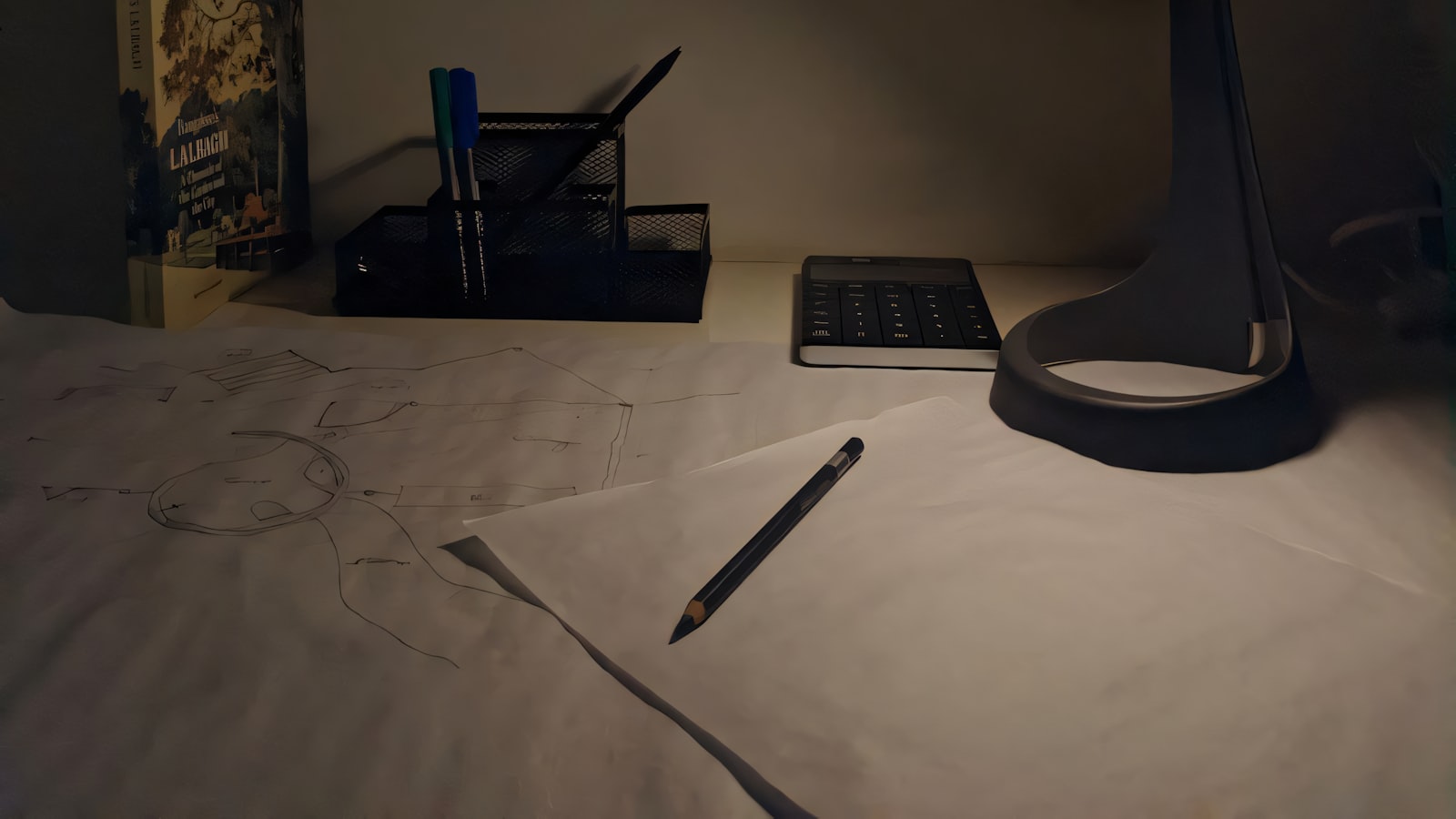 Minimalist developer workstation background