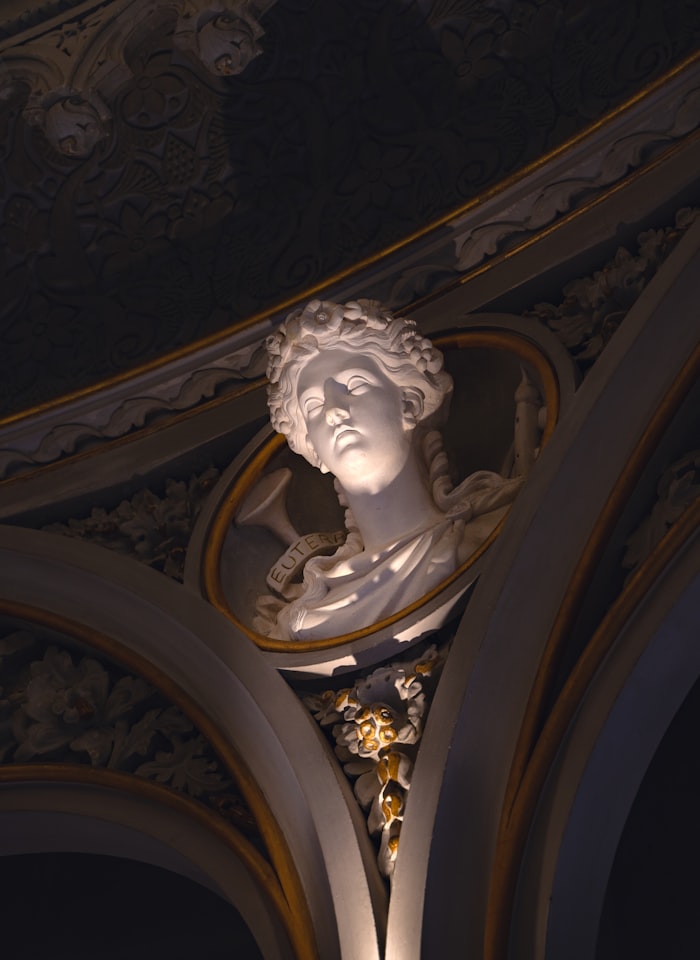 Roman marble bust aesthetic