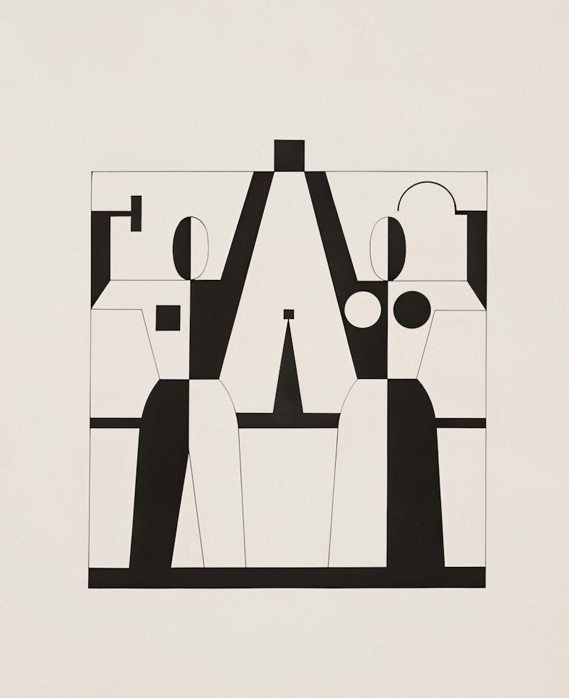 Ilustração abstrata para branding